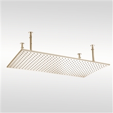 Fontana Lodi 20x40 Inch Brushed Gold Ceiling Mount Shower Head