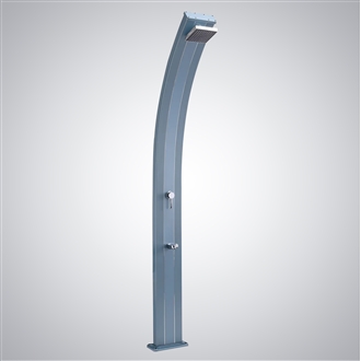 FontanaFlowHavenâ„¢ â€“ Matte Black Outdoor Shower