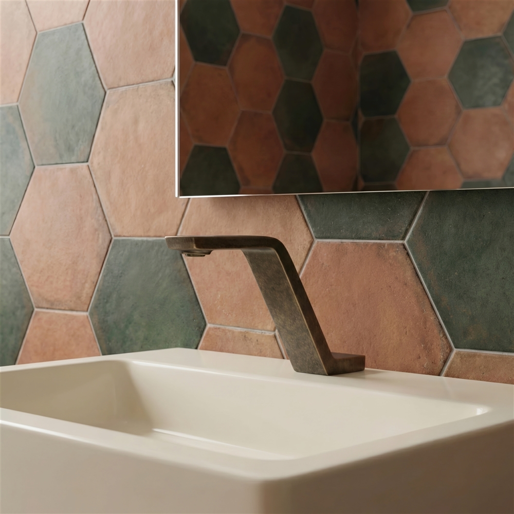 Fontana Lyra TouchEdge Hammered Vertex faucet for Westminster Canterbury Tower