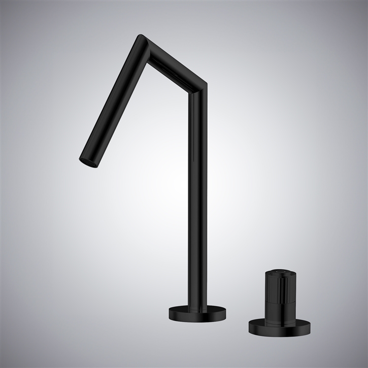 Fontana Carbon Cascade Faucet With Constant Temperature Control Button For Hot And Cold Water