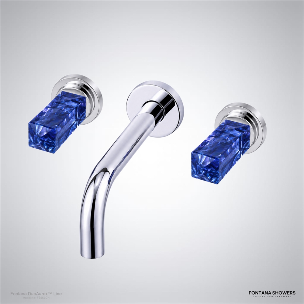 Fontana DuoAurex Line Chrome bathroom faucet