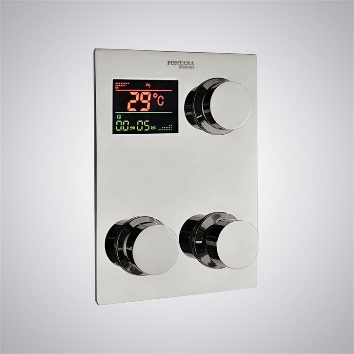 Fontana Shower System In Brushed Nickel Digital Shower Control Shower Mixer