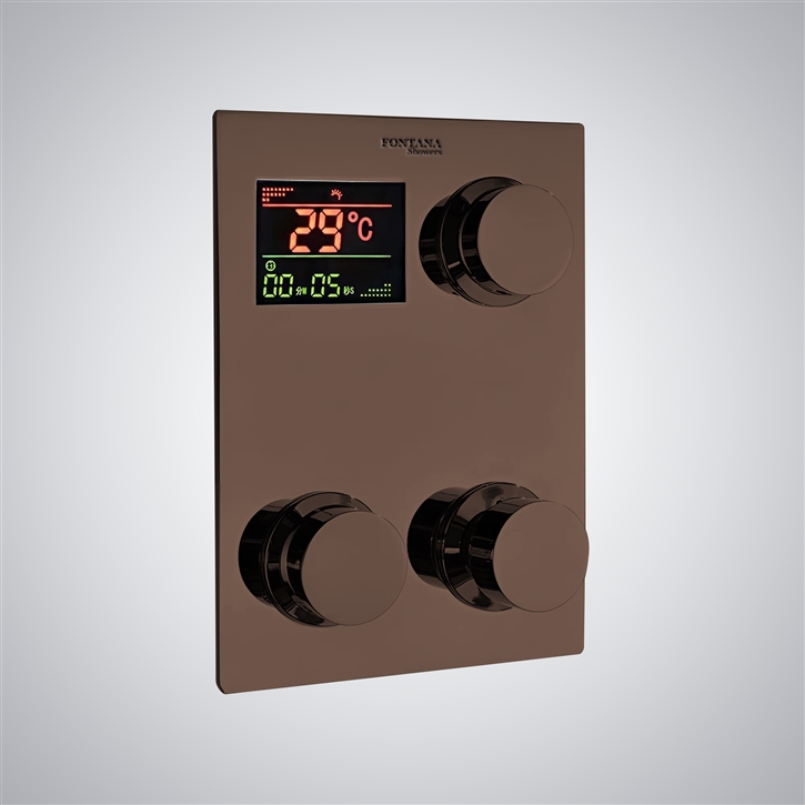 Fontana Shower System In Oil Rubbed Bronze Digital Shower Control Shower Mixer