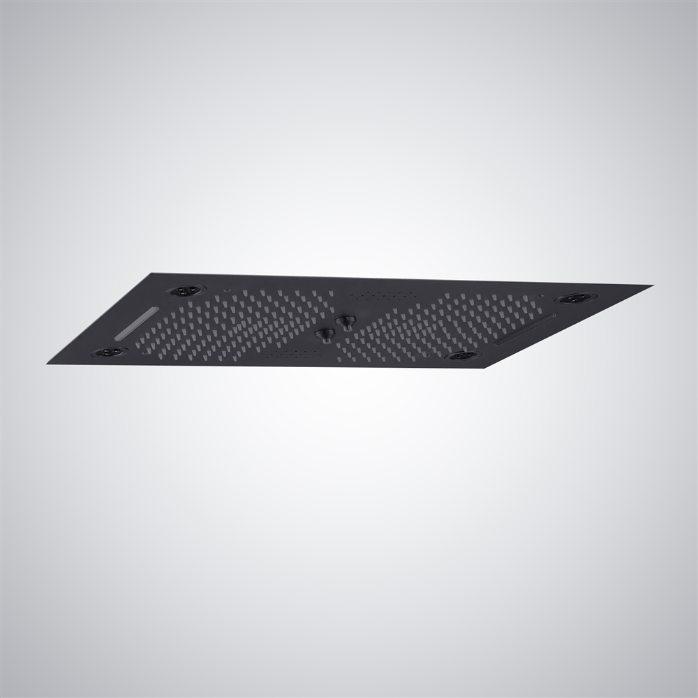 Fontana Orly Musical and LED Shower Head in Matte Black
