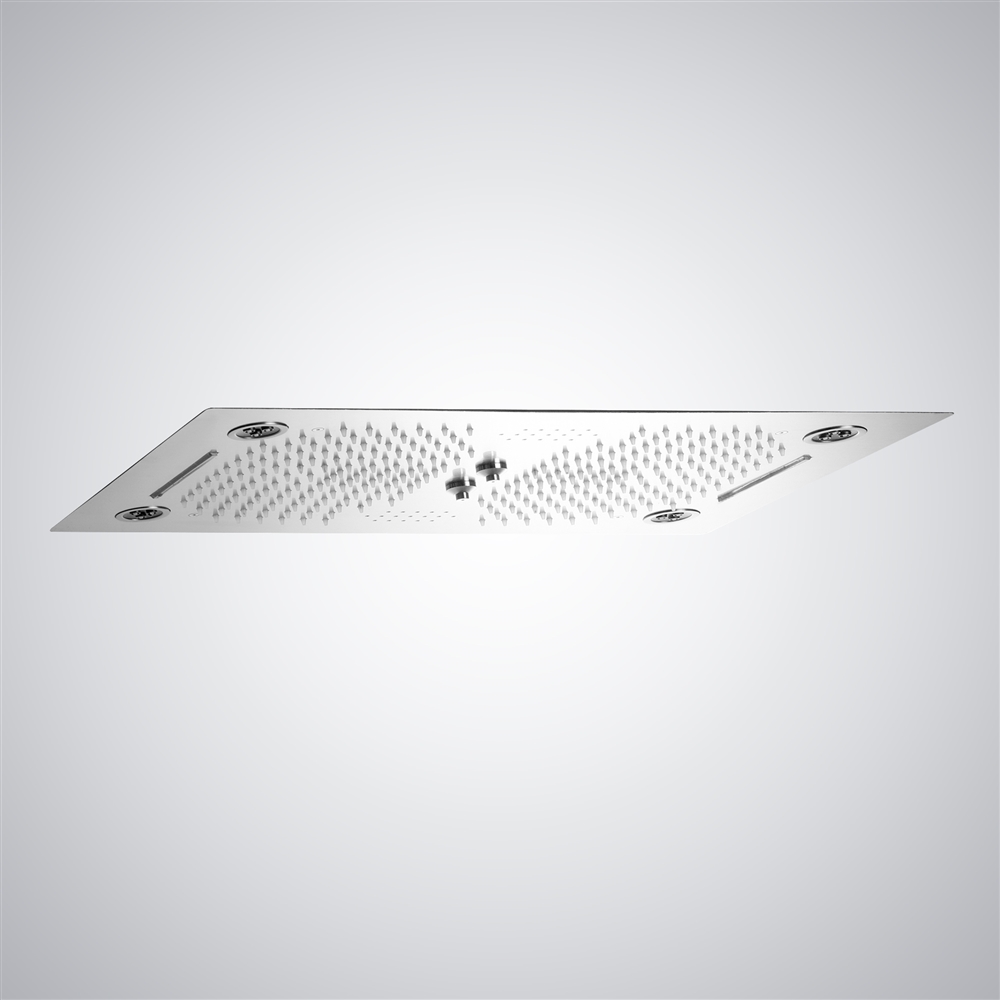 Fontana Orly Matte White Finish Multifunctional LED Musical Shower Head