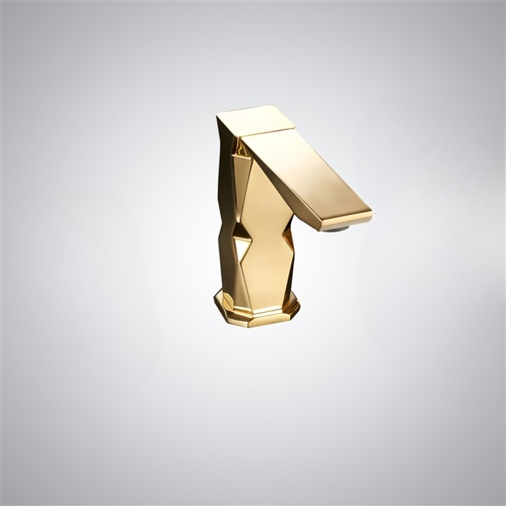 Fontana Carcassonne Polished Gold Touchless Luxury Bathroom Faucet
