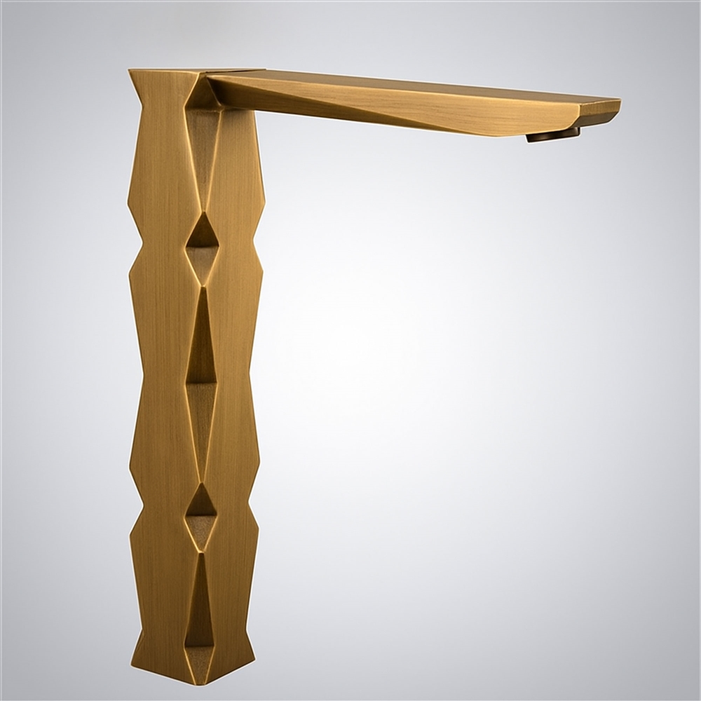 Fontana Frejus Antique Brass Touchless Luxury Sink Faucet