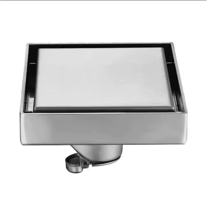 Fontana Laon Square Shape Polished Bathroom Floor Drain System