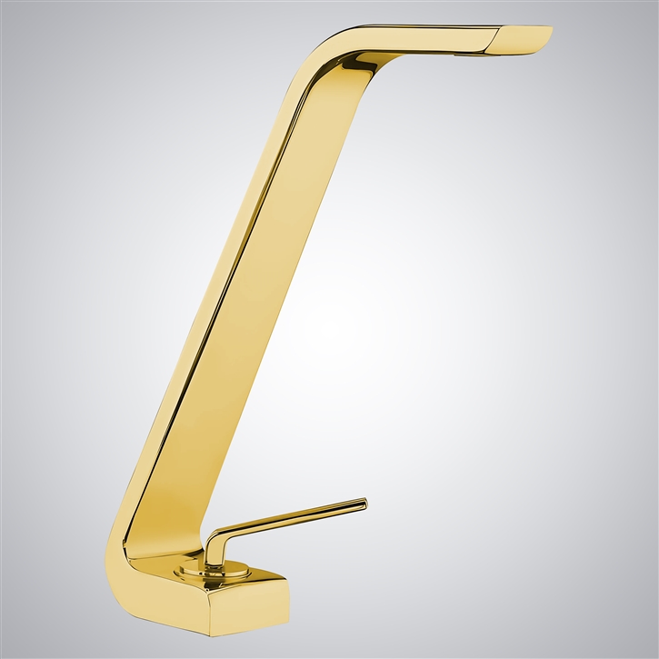 Fontana Annecy Polished Gold Bathroom Sink Faucet