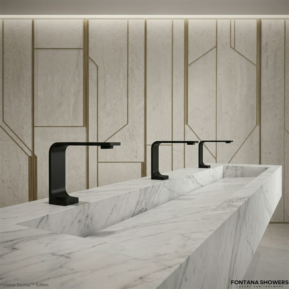Saumur Matte Black faucet for The Reserve at Lone Tree design logic