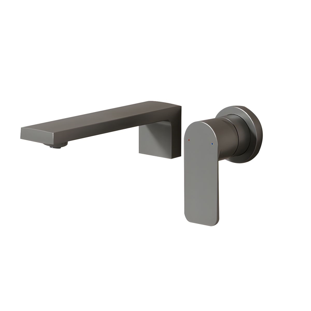 Fontana Bourg-en-Bresse Gun Grey Touchless Wall Mounted Bathroom Sink Faucet