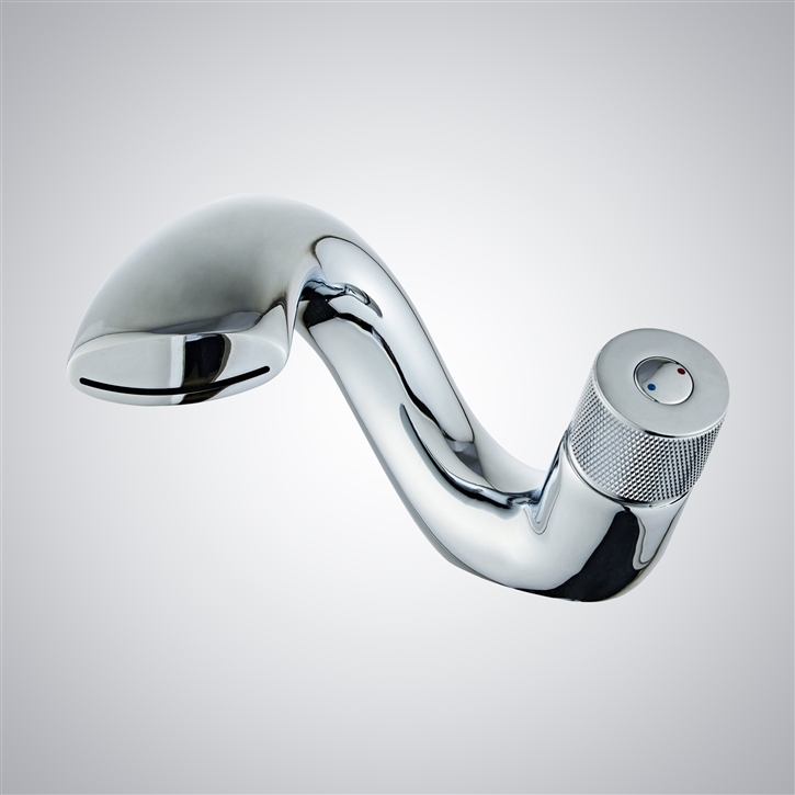 Fontana Saint-Dizier Chrome Touchless Deck Mounted Bathroom Sink Faucet