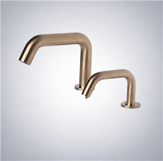 Fontana Marsala Champagne Restroom Sensor Faucet and Soap Dispenser