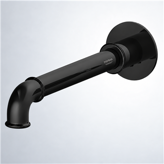 Fontana Taverny Matte Black BathroomTouchless Wall Mounted Motion Sensor Faucet