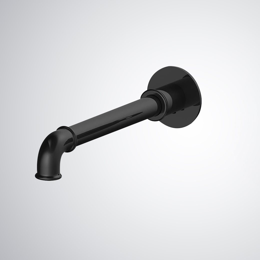 Fontana Taverny Matte Black Bathroom Touchless Wall Mounted Motion Sensor Faucet FS7085MB