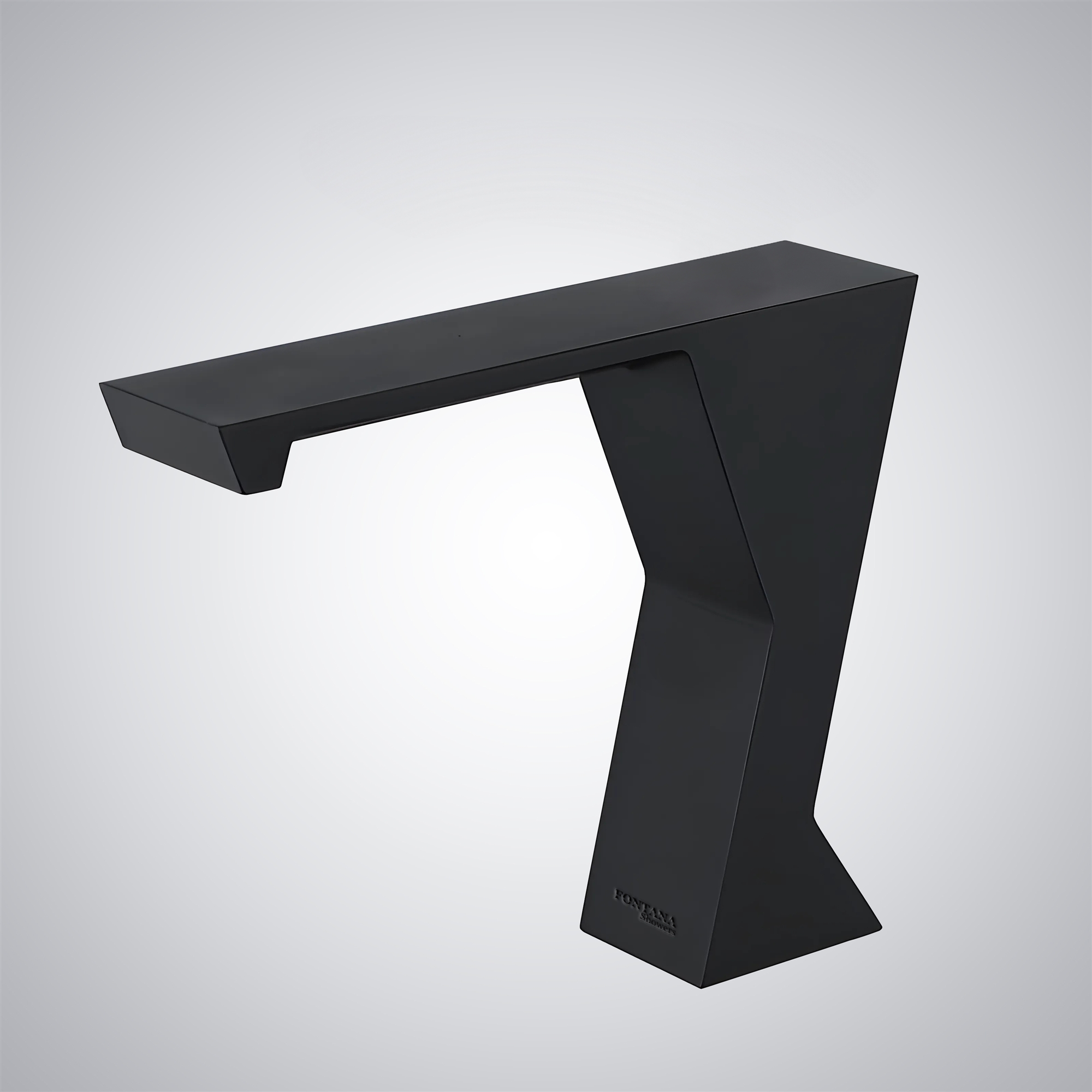 Fontana Gavarnie Matte Black Touchless Deck Mounted Bathroom Sink Faucet