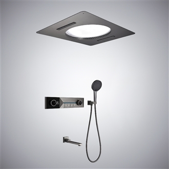 FontanaOmniRainâ„¢ Elite â€“ Gun Grey LED Shower System