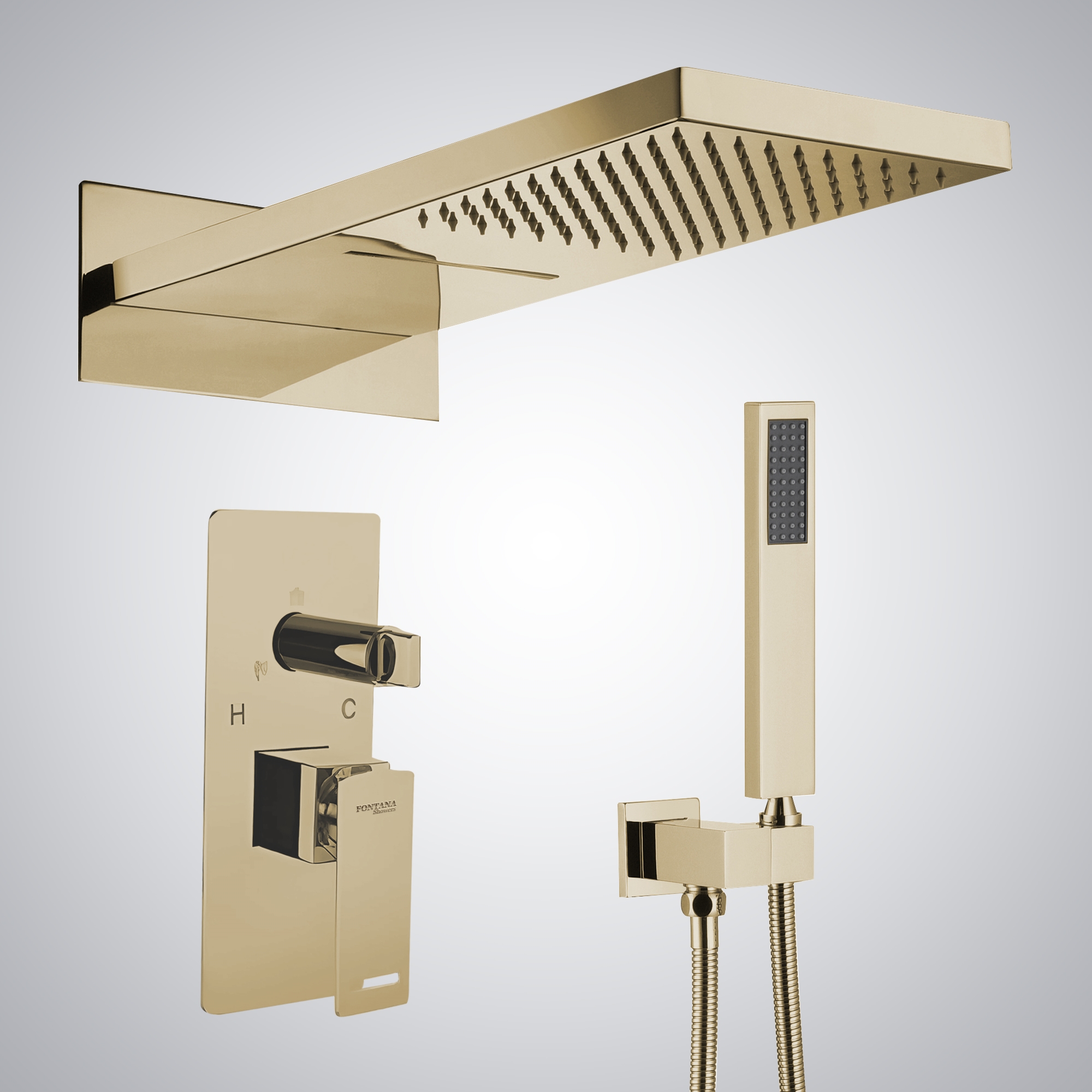 Stunning Wall Mounted Shower System Luxury image