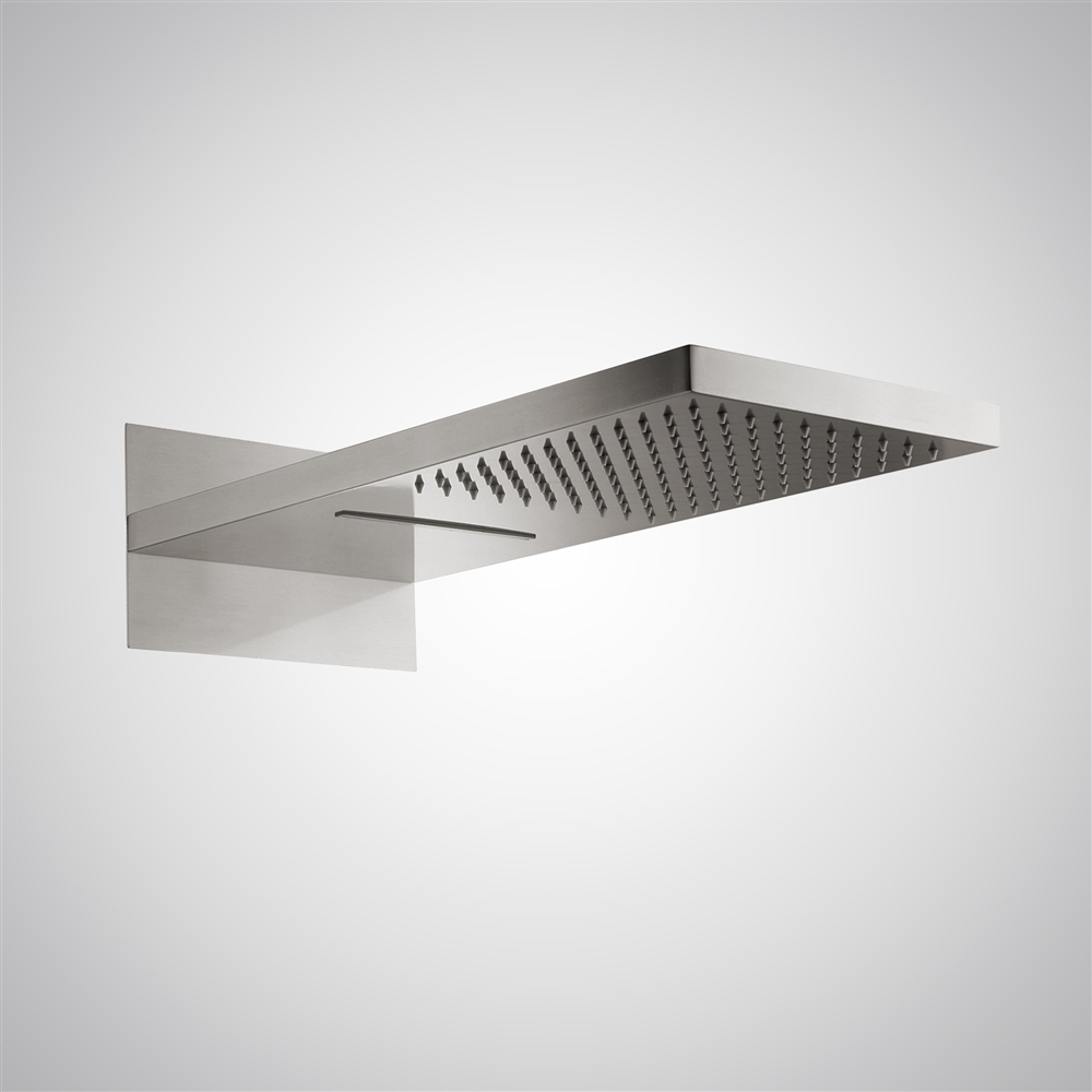 Fontana Compiegne Brushed Nickel Wall Mounted Multifunctional Shower Head