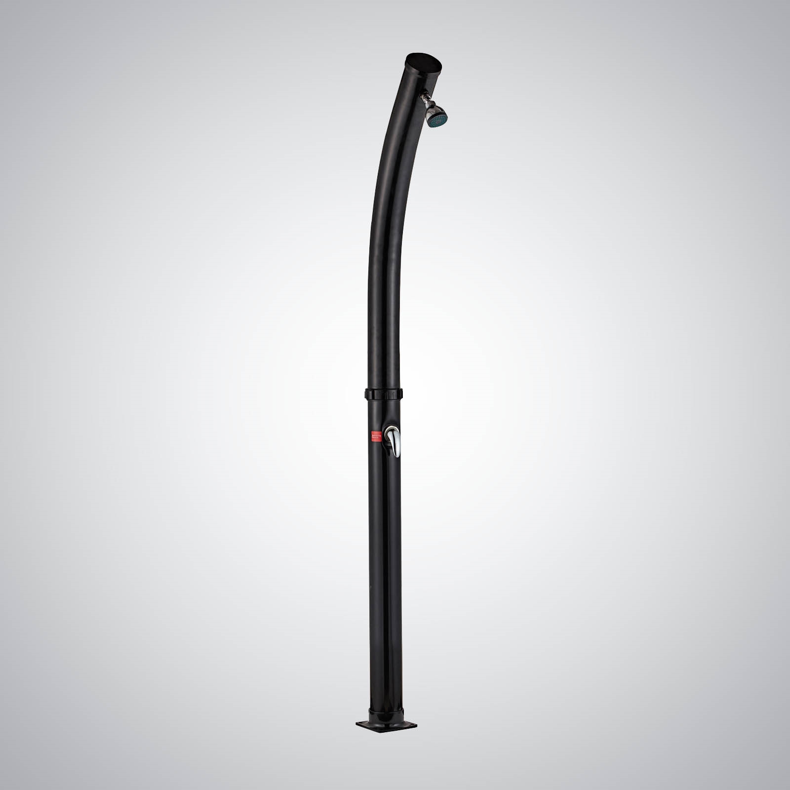 Fontana Jerez Matte Black Outdoor Heated Shower