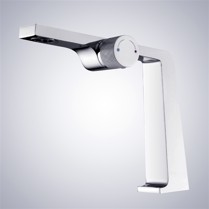 Fontana Merida Chrome Single Handle Hot and Cold Bathroom Faucet
