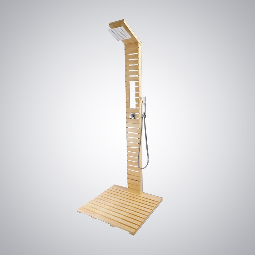 Fontana Ronda Brown Outdoor Shower Panel