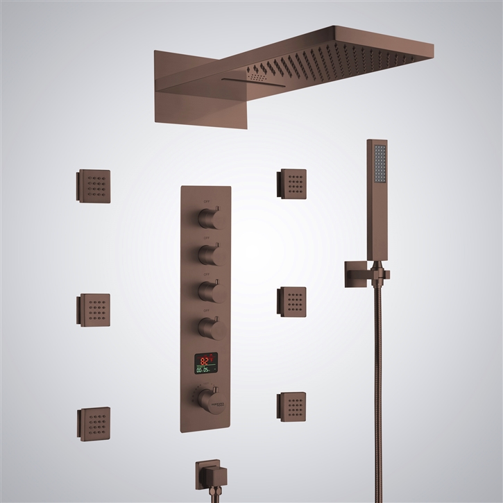 Fontana Tortonaâ„¢ Oil Rubbed Bronze Wall Mounted LED with Music Shower System
