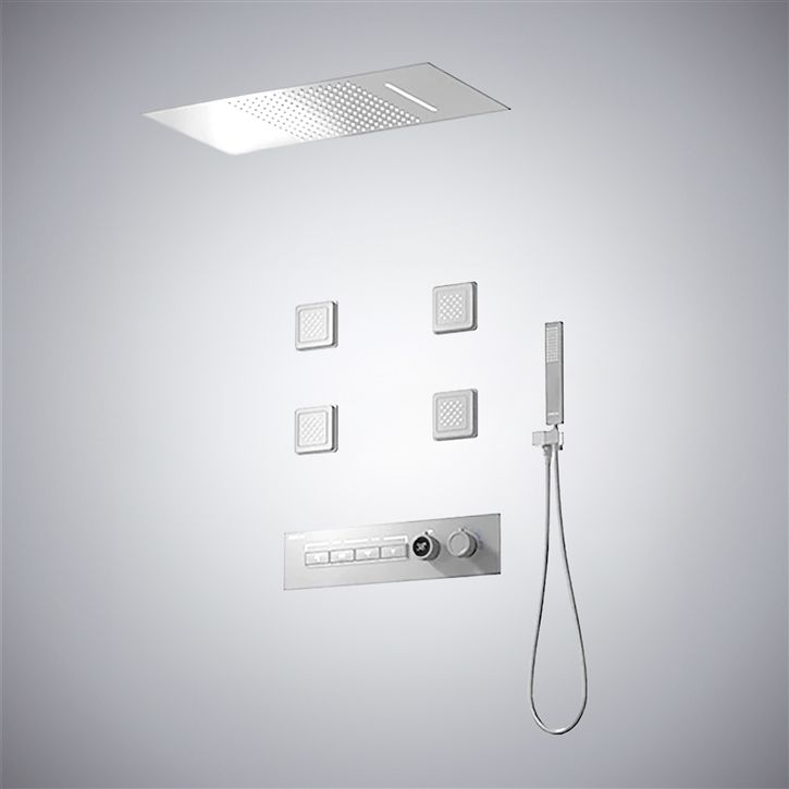 Fontana Capena Chrome Contemporary Multi Mode Shower System