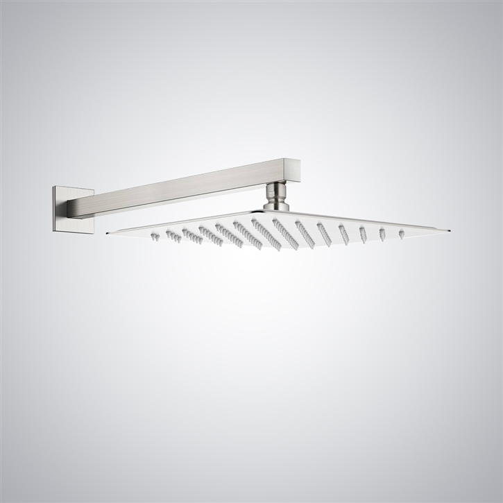 Fontana Wolken Brushed Nickel 10" Rainfall Shower Head