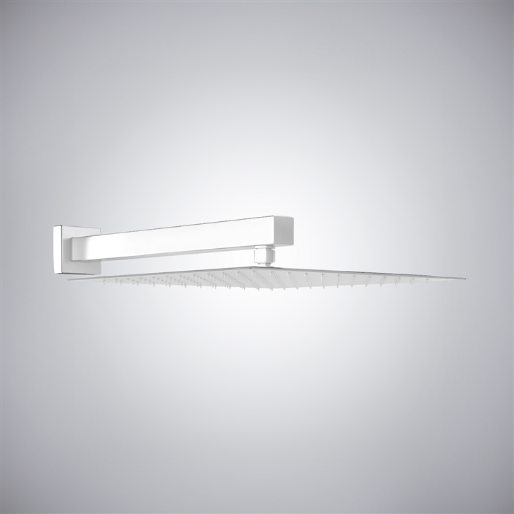 Fontana Wolken Matte White 10" Rainfall Shower Head