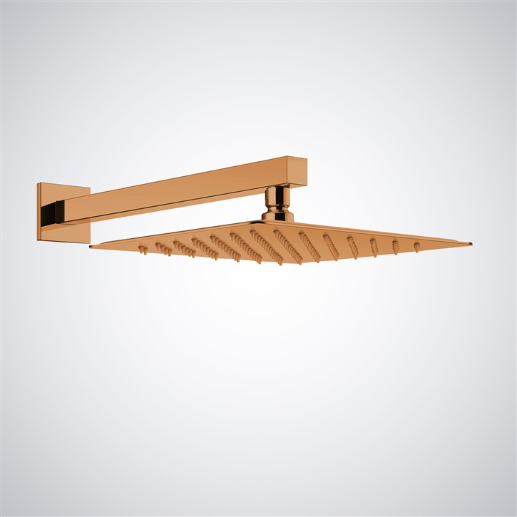 Fontana Palmi Rose Gold 16" Rainfall Shower Head