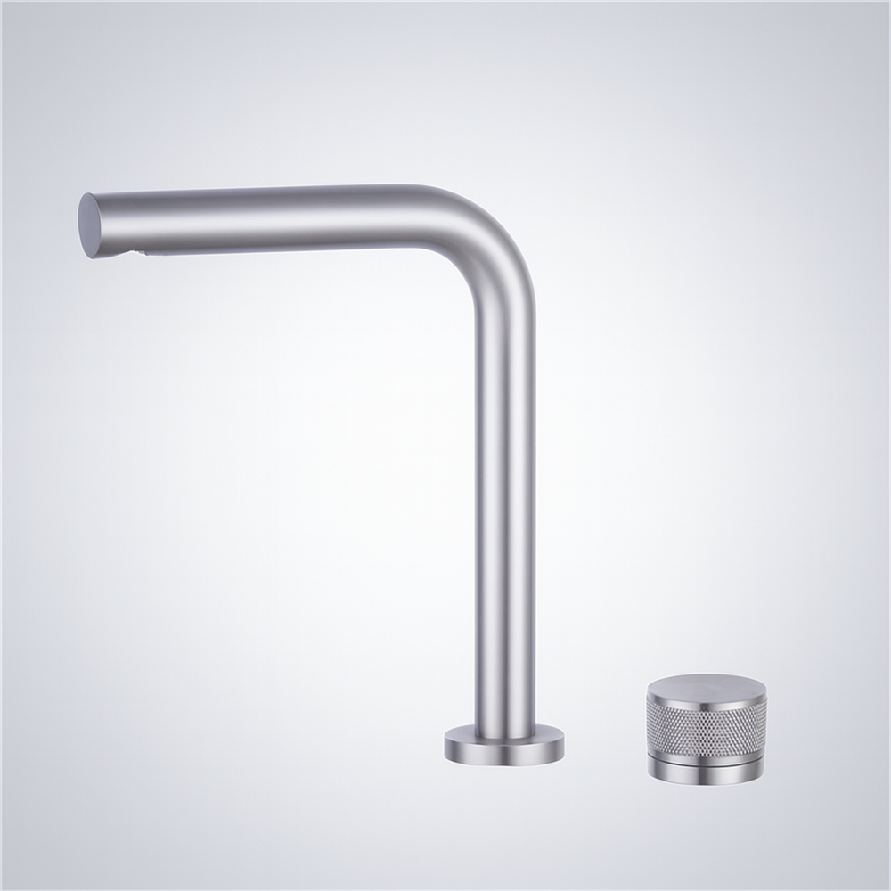 Fontana Oleggio Chrome Hot and Cold Water 2 Hole Bathroom Wash Basin Faucet