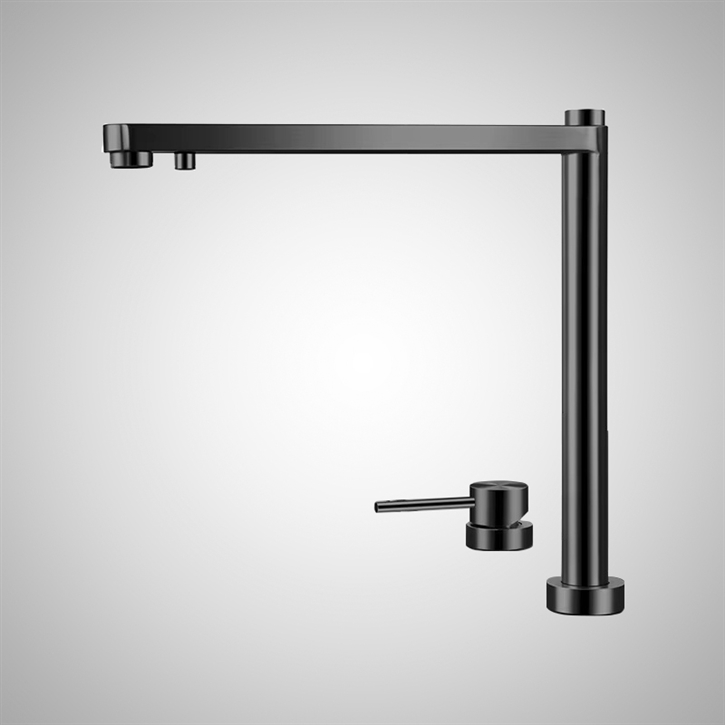 Fontana Ourense Matte Black Kitchen Sink Lifting Faucet