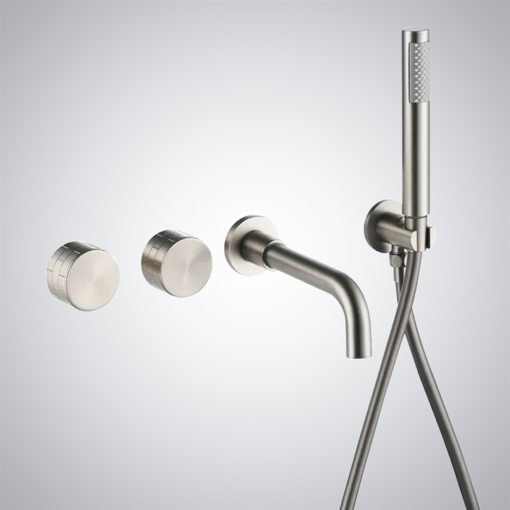 Fontana Faedo Brushed Nickel Multi Function Bathtub Faucet
