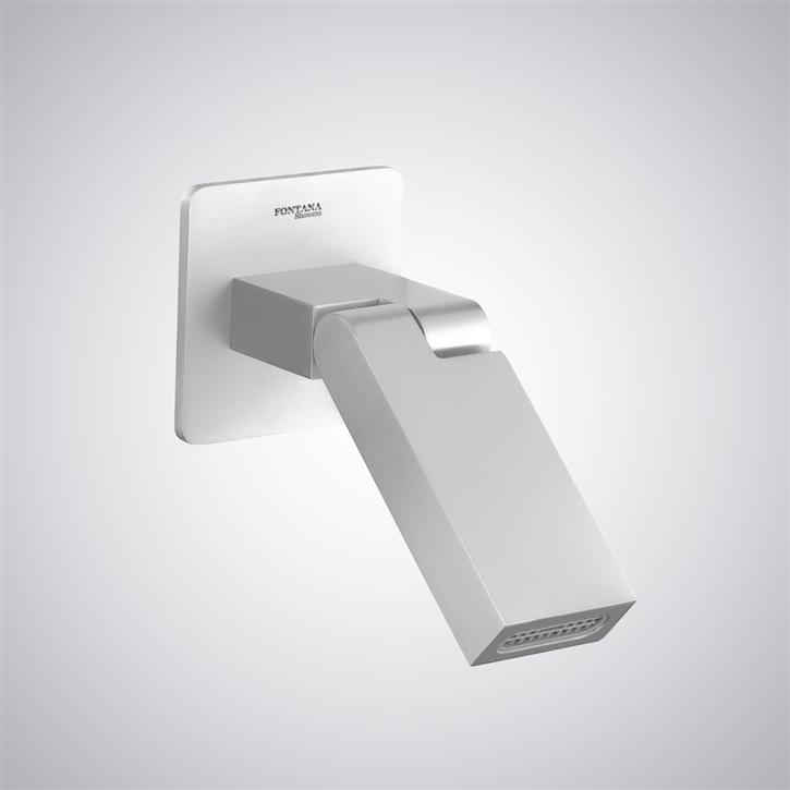 Fontana Pastrana Matte White Waterfall Bathroom Sink Faucet