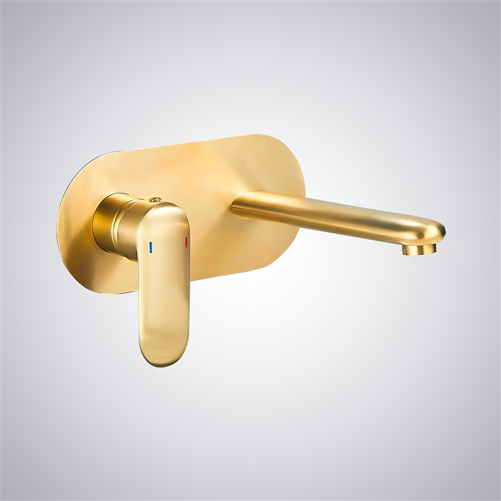 Fontana Alborea Gold Honeycomb Bathroom Sink Faucet