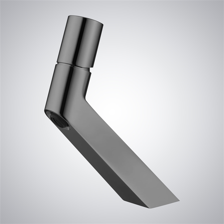 Fontana Chiari Gun Metal Gray Contemporary Bathroom Sink Faucet