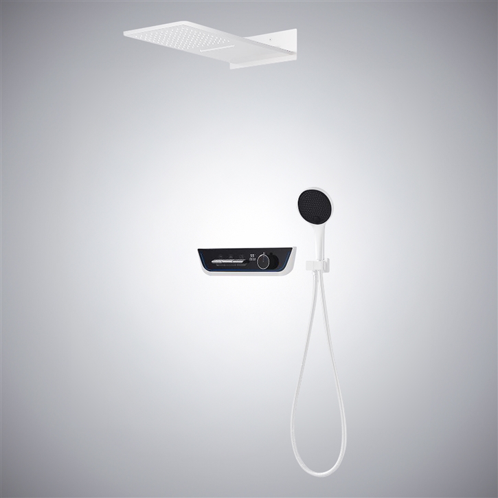 Fontana Cabras Matte White Multi Function Shower System