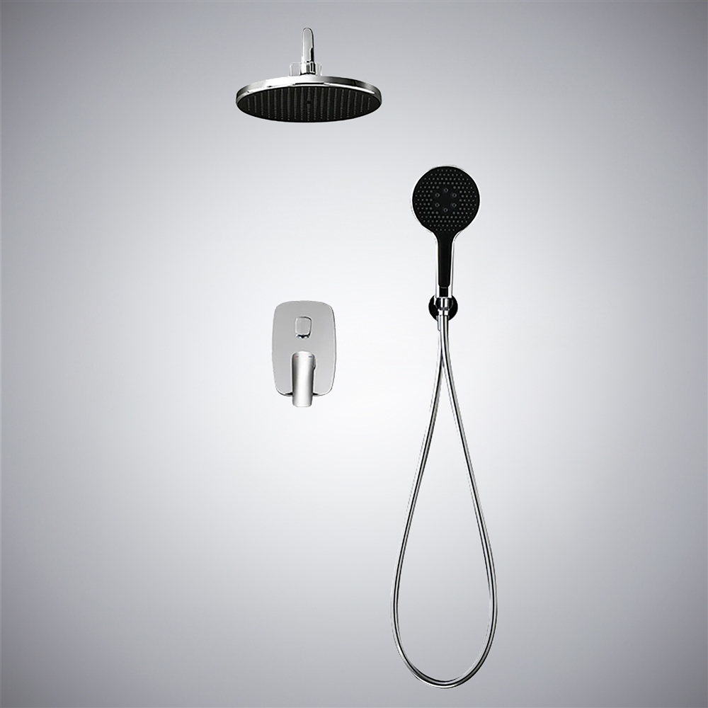 Fontana Medina Chrome Modern Wall Mounted Shower System