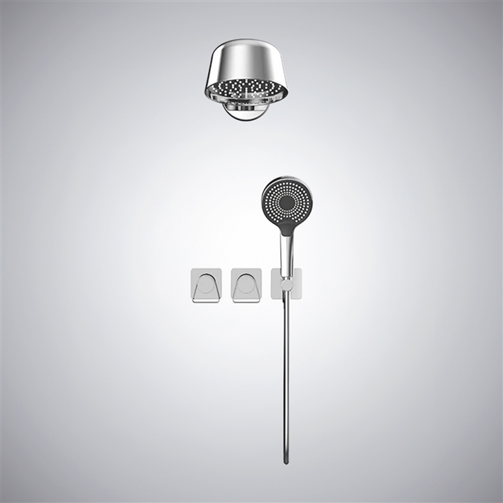 Fontana Ovada Gun Gray Luxury Wall Mounted Shower Set