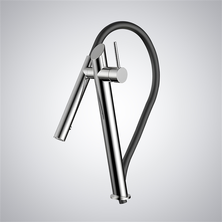 Fontana Pedraza Chrome Magnetic Pull Out Kitchen Sink Faucet