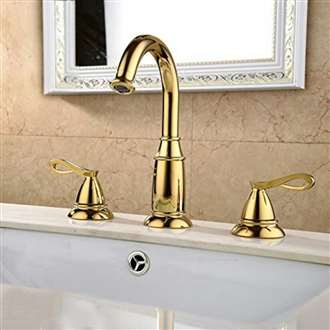 Therma Gold Finish Bathroom Commercial Sink Tap 