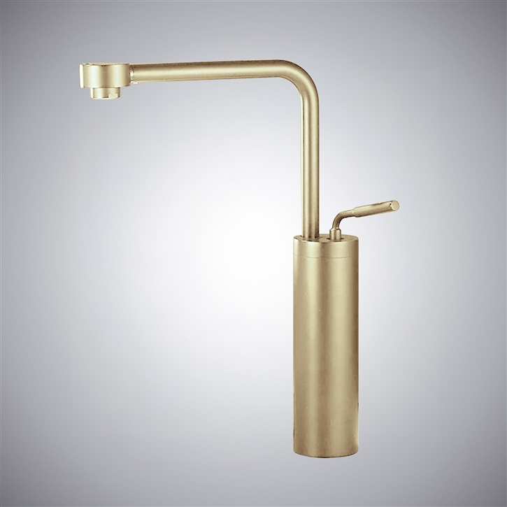 Fontana Denia Champagne Thermostatic Bathroom Sink Faucet