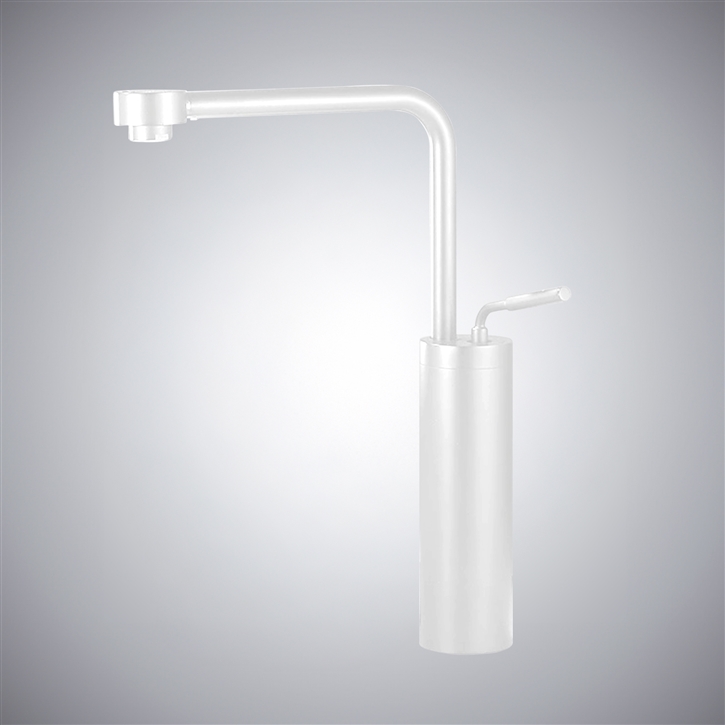 Fontana Denia Matte White Contemporary Bathroom Sink Faucet