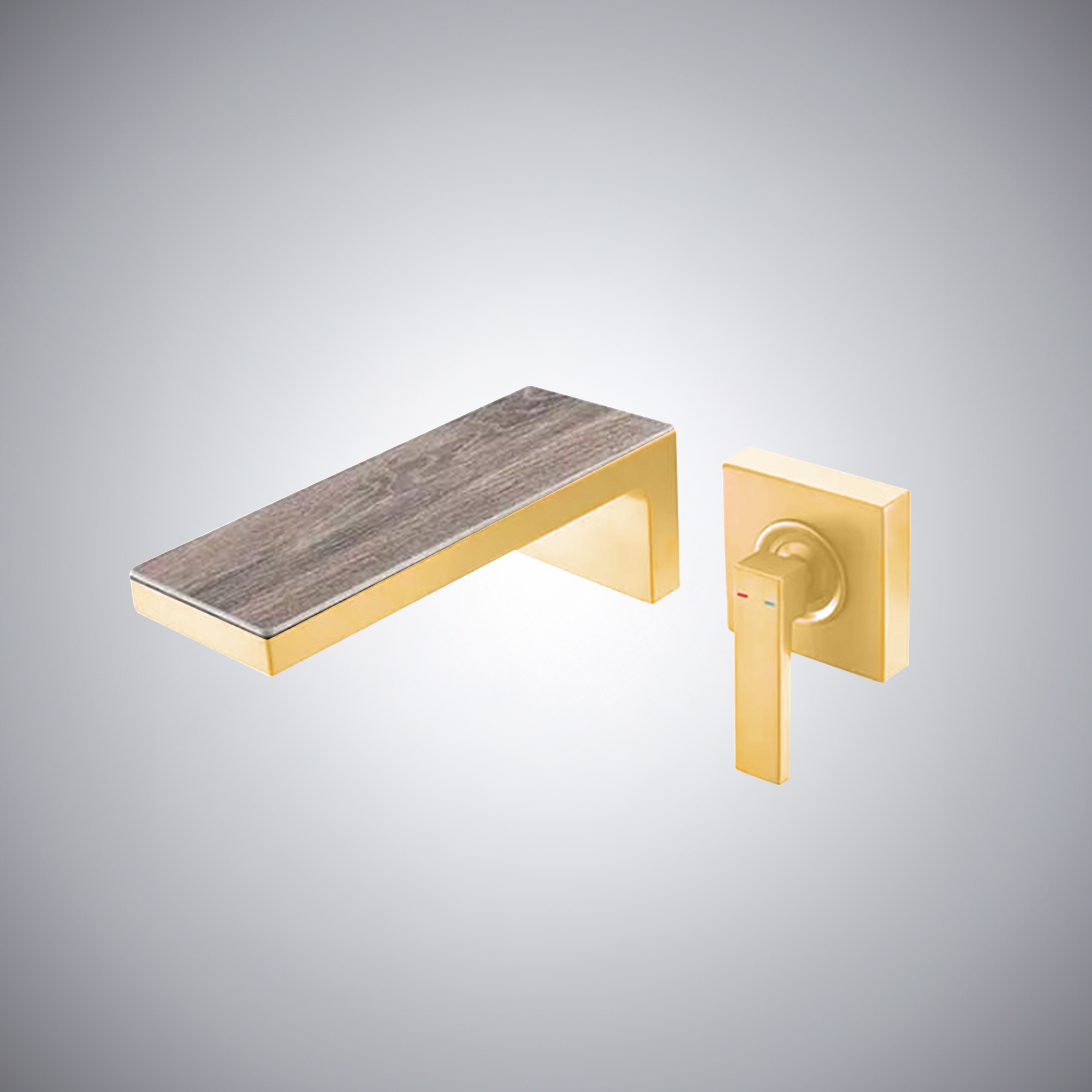 Fontana Aprica Brushed Gold Bathroom Sink Faucet - Brushed Gold Finish