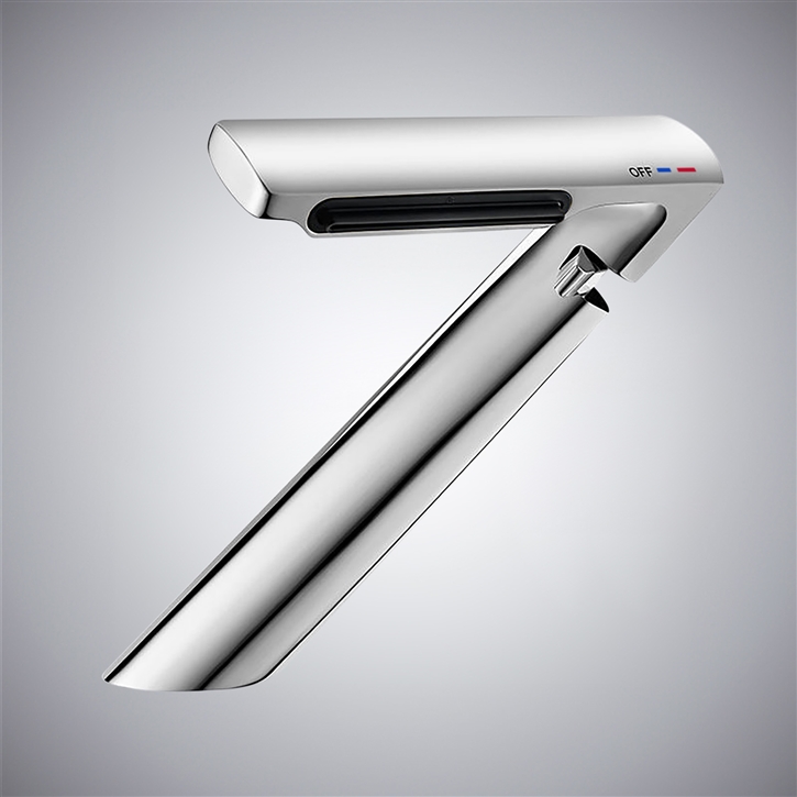 Fontana Ortisei Brushed Nickel Contemporary Bathroom Sink Faucet