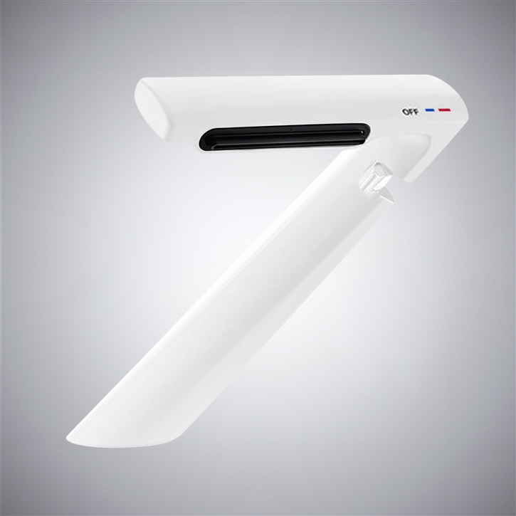 Fontana Ortisei Matte White Contemporary Bathroom Sink Faucet