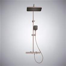 Fontana Canena Brushed Nickel Rainfall LED Shower System