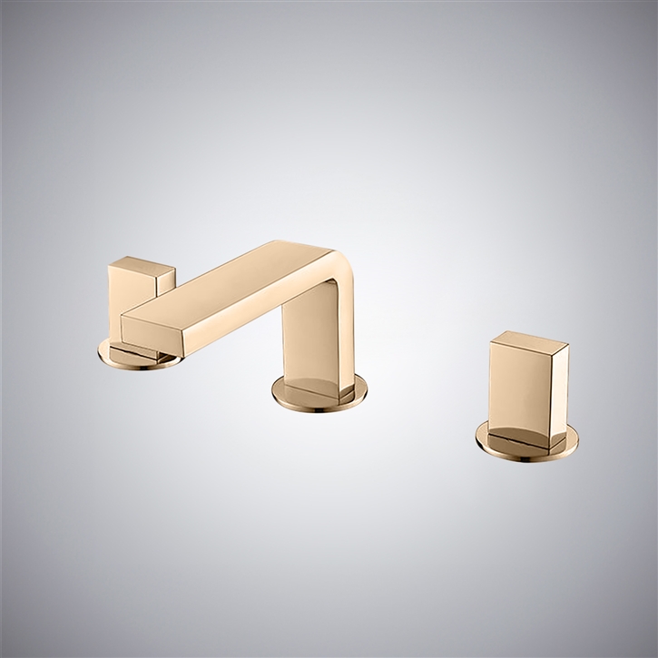 Fontana Luarca Champagne Modern Centerset Bathroom Sink Faucet