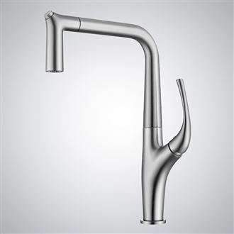 Fontana Anora Chrome Modern Pull Out Kitchen Sink Faucet